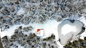 chalets en bois rond Lac-Sergent, Québec